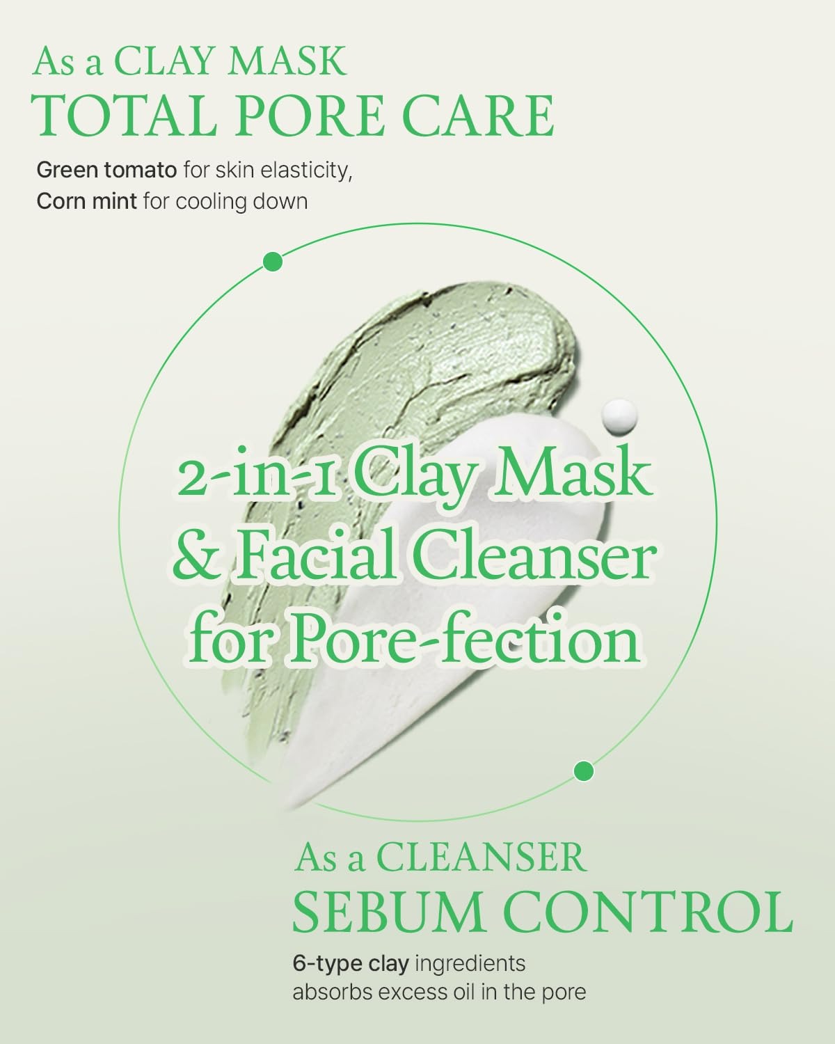 Baru Bloom® Green Tomato Clay Mask Cleanser