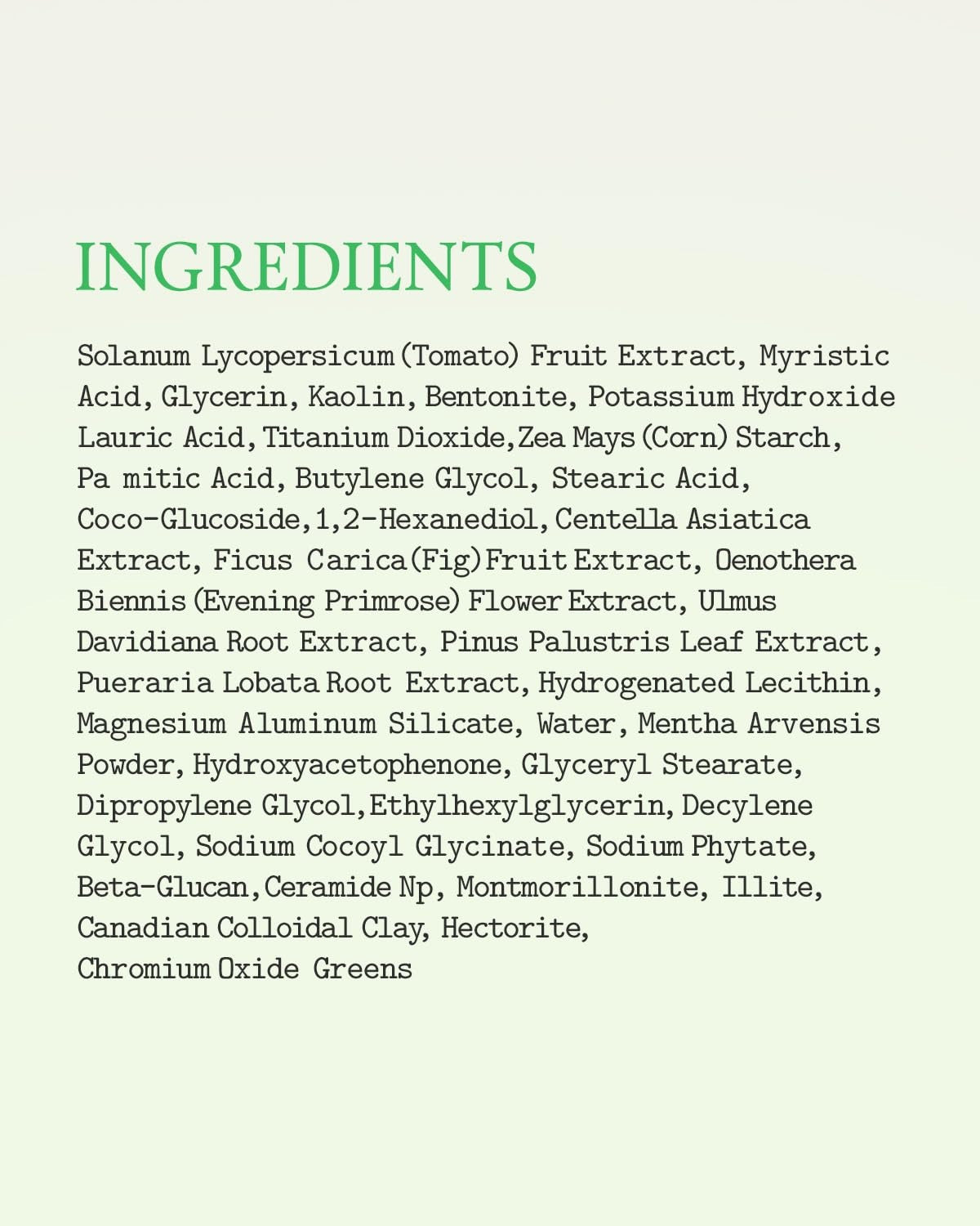 Baru Bloom® Green Tomato Clay Mask Cleanser